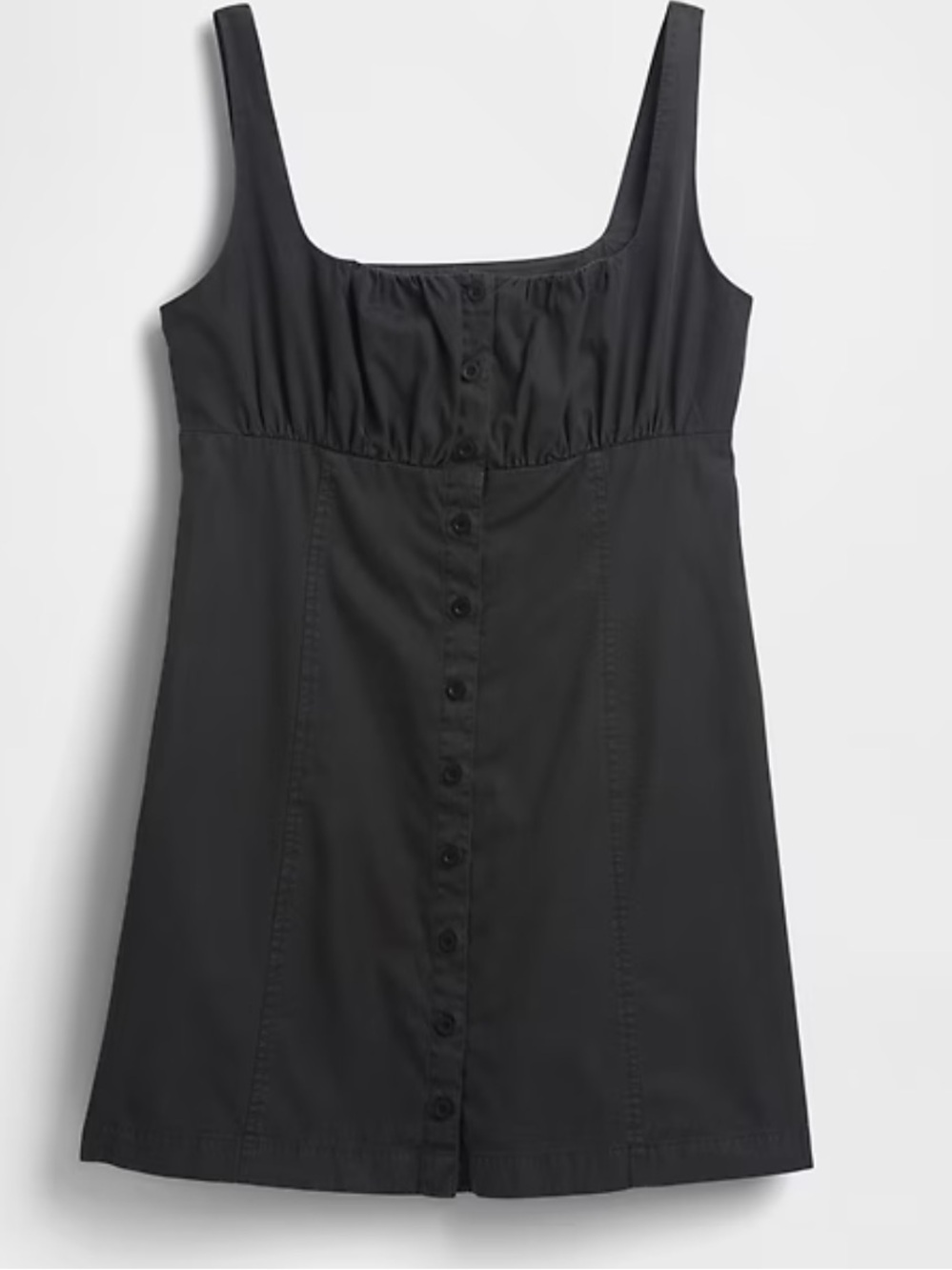 Shirred Button-Front Dress - Picture 4 of 8